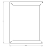 Gepoedercoat staal plantenbak Rechthoek 40x50 H=30 cm - Wit (RAL9010) MET bodemplaat + 4 wielen