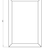 Gepoedercoat staal plantenbak Rechthoek 40x60 H=40 cm - Wit (RAL9010) MET bodemplaat