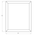 Gepoedercoat staal plantenbak Rechthoek 50x60 H=30 cm - Wit (RAL9010) MET bodemplaat + (8) voeten