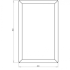 Gepoedercoat staal plantenbak Rechthoek 50x80 H=30 cm - Zwart (RAL9005) MET bodemplaat + (8) voeten