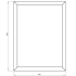 Gepoedercoat staal plantenbak Rechthoek 60x80 H=30 cm - Zwart (RAL9005) MET bodemplaat