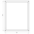 Gepoedercoat staal plantenbak Rechthoek 80x100 H=40 cm - Andere RALkleur - MET bodemplaat