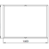 Gepoedercoat staal plantenbak Rechthoek XL 160x120 H=80 cm - Antraciet (RAL7016) ZONDER bodemplaat