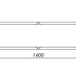 Gepoedercoat staal plantenbak Rechthoek XL 160x50 H=30 cm - Wit (RAL9010) MET bodemplaat