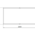 Gepoedercoat staal plantenbak Rechthoek XL 200x100 H=50 cm - Zwart (RAL9005) MET bodemplaat