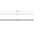 Gepoedercoat staal plantenbak Rechthoek XL 200x30 H=40 cm - Wit (RAL9010) ZONDER bodemplaat