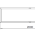 Gepoedercoat staal plantenbak Rechthoek XL 200x50 H=80 cm - Wit (RAL9010) MET bodemplaat