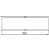 Gepoedercoat staal plantenbak Rechthoek XL 200x60 H=80 cm - Andere RALkleur - MET bodemplaat