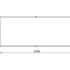 Gepoedercoat staal plantenbak Rechthoek XL 240x100 H=60 cm - Wit (RAL9010) ZONDER bodemplaat