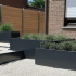 Gepoedercoat staal plantenbak Rechthoek XL 240x100 H=40 cm - Antraciet (RAL7016) ZONDER bodemplaat