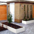 Gepoedercoat staal plantenbak Rechthoek XL 240x120 H=80 cm - Wit (RAL9010) MET bodemplaat