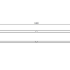 Gepoedercoat staal plantenbak Rechthoek XL 240x30 H=40 cm - Wit (RAL9010) MET bodemplaat