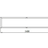 Gepoedercoat staal plantenbak Rechthoek XL 240x50 H=40 cm - Zwart (RAL9005) ZONDER bodemplaat