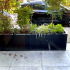 Gepoedercoat staal plantenbak Rechthoek XL 240x50 H=40 cm - Antraciet (RAL7016) MET bodemplaat
