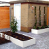 Gepoedercoat staal plantenbak Rechthoek XL 240x80 H=60 cm - Wit (RAL9010) MET bodemplaat