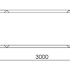 Gepoedercoat staal plantenbak Rechthoek XL 300x60 H=80 cm - Antraciet (RAL7016) MET bodemplaat