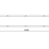 Gepoedercoat staal plantenbak Rechthoek XL 320x50 H=60 cm - Wit (RAL9010) MET bodemplaat