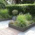 Gepoedercoat staal plantenbak Rechthoek XL 360x40 H=80 cm - Antraciet (RAL7016) MET bodemplaat