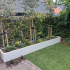 Gepoedercoat staal plantenbak Rechthoek XL 360x80 H=30 cm - Wit (RAL9010) ZONDER bodemplaat
