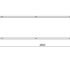 Gepoedercoat staal plantenbak Rechthoek XL 480x80 H=80 cm - Zwart (RAL9005) MET bodemplaat
