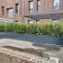 Gepoedercoat staal plantenbak Rechthoek XL 500x120 H=60 cm - Antraciet (RAL7016) MET bodemplaat