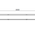 Gepoedercoat staal plantenbak Rechthoek XL 500x30 H=60 cm - Wit (RAL9010) MET bodemplaat