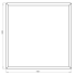 Gepoedercoat staal plantenbak Vierkant 120x120 H=60 cm ZONDER bodemplaat - Andere RALkleur