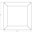 Gepoedercoat staal plantenbak Vierkant 30x30 H=60 cm ZONDER bodemplaat - Wit (RAL9010)