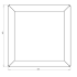 Gepoedercoat staal plantenbak Vierkant 40x40 H=30 cm MET bodemplaat + wielen - Antraciet (RAL7016)