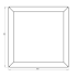 Gepoedercoat staal plantenbak Vierkant 50x50 H=40 cm MET bodemplaat - Andere RALkleur