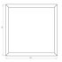 Gepoedercoat staal plantenbak Vierkant 70x70 H=70 cm MET bodemplaat + voeten - Andere RALkleur