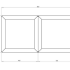 Gepoedercoat staal plantenbak Vierkant Trapmodel 2 stuks 40x40 H=30+60 cm - Zwart (RAL9005) MET bodemplaat