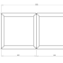 Gepoedercoat staal plantenbak Vierkant Trapmodel 2 stuks 50x50 H=30+60 cm - Andere RALkleur - ZONDER bodemplaat