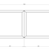 Gepoedercoat staal plantenbak Vierkant Trapmodel 2 stuks 60x60 H=30+60 cm - Wit (RAL9010) MET bodemplaat