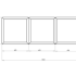 Gepoedercoat staal plantenbak Vierkant Trapmodel 3 stuks 60x60 H=40+60+80 cm - Zwart (RAL9005) ZONDER bodemplaat