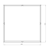 Gepoedercoat staal plantenbak Vierkant XL 160x160 cm H=80 cm - Wit (RAL9010) ZONDER bodemplaat