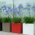Gepoedercoat staal plantenbak Vierkant XL 180x180 cm H=80 cm - Andere RALkleur - ZONDER bodemplaat