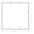 Gepoedercoat staal plantenbak Vierkant XL 180x180 cm H=80 cm - Andere RALkleur - ZONDER bodemplaat