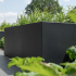 Gepoedercoat staal plantenbak Vierkant XL 180x180 cm H=30 cm - Antraciet (RAL7016) ZONDER bodemplaat