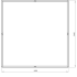 Gepoedercoat staal plantenbak Vierkant XL 240x240 cm H=80 cm - Wit (RAL9010) ZONDER bodemplaat
