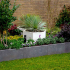 Gepoedercoat staal plantenbak Zeshoek 103.9x119.3 cm H=30 cm - Wit (RAL9010) ZONDER bodemplaat