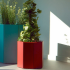 Gepoedercoat staal plantenbak Zeshoek 207.8x239.3 cm H=30 cm - Andere RALkleur - ZONDER bodemplaat