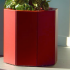 Gepoedercoat staal plantenbak Zeshoek 70 H=70 cm - Andere RALkleur - ZONDER bodemplaat