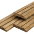 Caldura Wood vuren gevelbekleding enkelzijdig 2.6x14.0x300cm geschaafd. triple profiel
