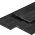 ME vuren Zweeds rabat 1.1/2.2x19.5x360cm zwart geimpregneerd