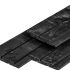 NE vuren channelsiding plank 1.8x14.5x420cm zwart gespoten