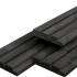 Vuren triple Rhombus profiel zwart gespoten 2.2x14.0x240cm geschaafd