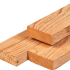 ACTIE Douglas ligger ongedroogd 5.0x15.0x400cm fijnbezaagd