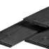 Douglas dubbel lip profiel 1.8x19.0x300cm zwart geimpregneerd