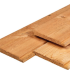 Douglas dubbel lip profiel houtpakket onbehandeld - beton schutting systeem